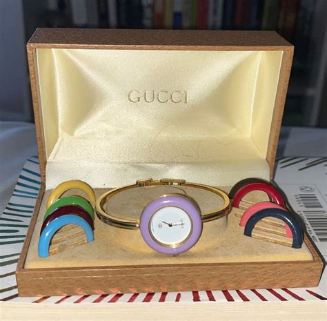 gucci interchangeable bezel set.